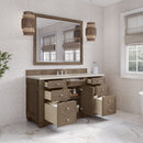 James Martin Bristol 60" Single Bathroom Vanity, Whitewashed Walnut
