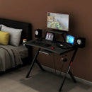 Multifunctional E-Sport Gaming Desk with Headset Hook and Cup Holder by LJGDeals
