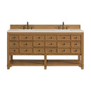 James Martin Malibu 72" Double Bathroom Vanity, Amber Birch