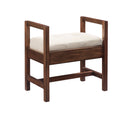 James Martin Addison 24.5" Bench, Mid-Century Acacia