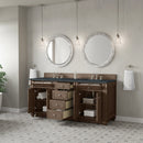 James Martin Bristol 72" Double Bathroom Vanity, Whitewashed Walnut