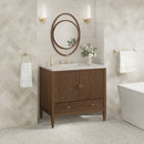 James Martin Myrrin 36" Single Bathroom Vanity, Mid-Century Walnut