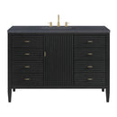 James Martin Myrrin 48" Single Bathroom Vanity, Carbon Oak