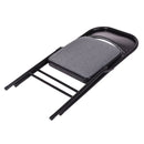 4 Pieces Fabric Upholstered Padded Seat Folding Chairs Seet by LJGDeals