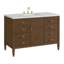 James Martin Myrrin 48" Single Bathroom Vanity, Mid-Century Walnut
