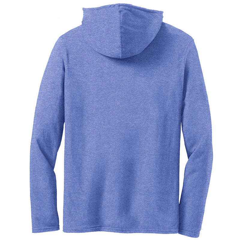 Men's Big Size Anvil Combed Ring Spun Cotton Long Sleeve Hooded T-Shirt