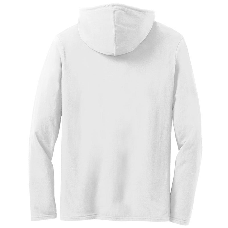 Men's Big Size Anvil Combed Ring Spun Cotton Long Sleeve Hooded T-Shirt