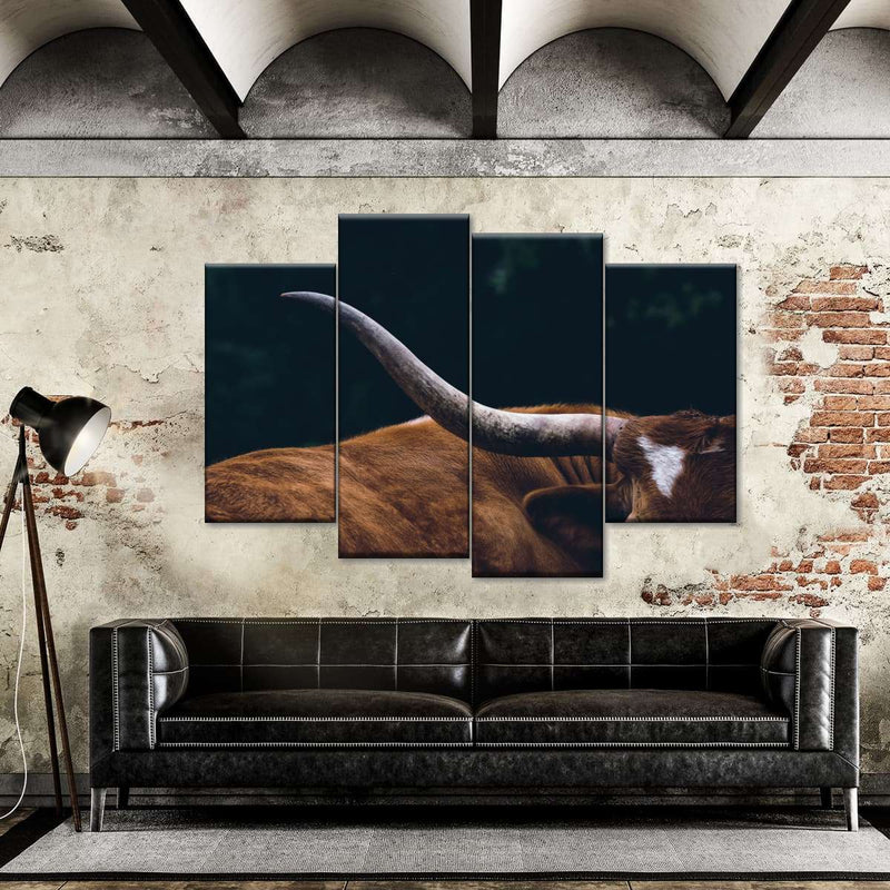 Cow Texas Longhorn Wall Art