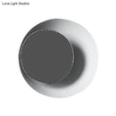 GobekUsa Macaron LED Circle Sconce Light in Black/Grey/Pink - Wall Mount Fixture (10"/13" Dia)