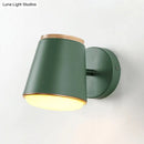 GobekUsa Macaron Metal Tapered Wall Light in Pink/Grey/Green – Ideal for Bedroom