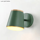 GobekUsa Macaron Metal Tapered Wall Light in Pink/Grey/Green – Ideal for Bedroom