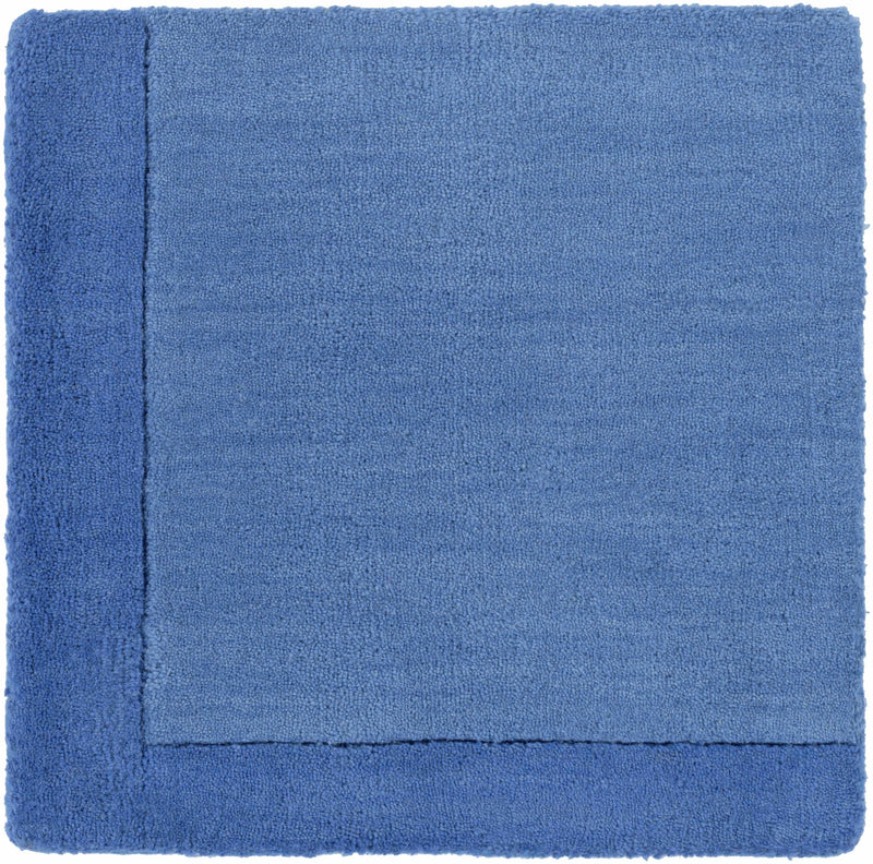 Macedon Blue Bordered Wool Rug