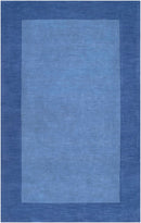 Macedon Blue Bordered Wool Rug