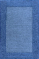 Macedon Blue Bordered Wool Rug
