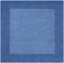 Macedon Blue Bordered Wool Rug