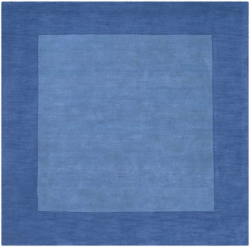 Macedon Blue Bordered Wool Rug