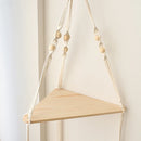 GobekUsa Macrame Wall Hanging Corner Shelf for Boho Decor