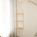 GobekUsa Macrame Wall Hanging Corner Shelf for Boho Decor