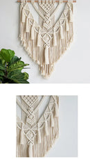 GobekUsa Macrame Woven Wall Hanging Boho Home Chic Bohemian Geometric Art Decor Beautiful Apartment Dorm Room Decoration Tapestry
