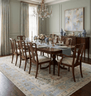 Made to Order Hand Knotted Ivory, Silver and Brown Traditional Antique Style Wool Area Rug