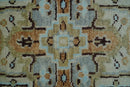 Made to Order Traditional Turkish Design Beige And Blue Wool Rug by The Rug Decor