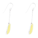 Madeleine Yellow Jade and Sterling Silver Earrings