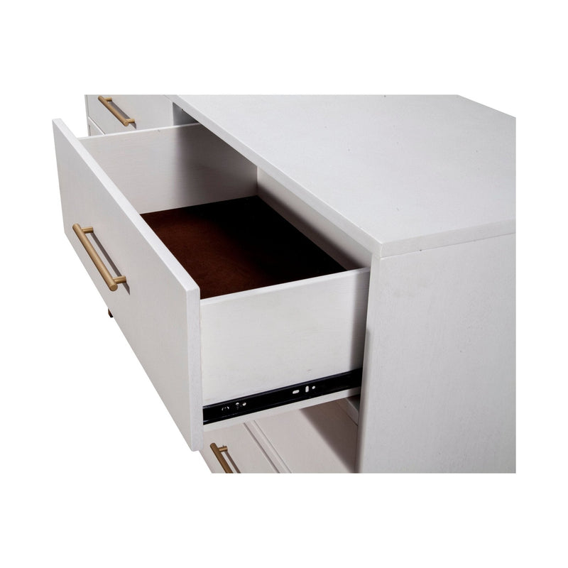 Madelyn Six Drawer Dresser, White