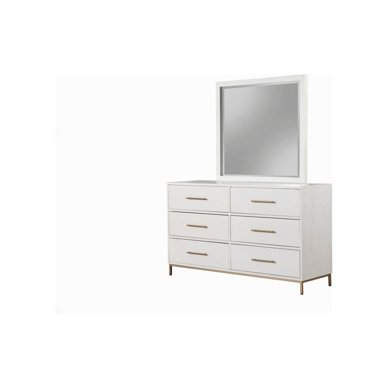 Madelyn Six Drawer Dresser, White