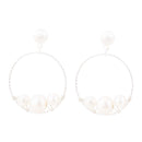Madie Abstract Pearl and Sterling Silver Earrings