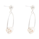Madie Abstract Pearl and Sterling Silver Earrings