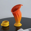 GobekUsa Calla Lily Gradient Ceramic Vase Handicrafts Home Decoration