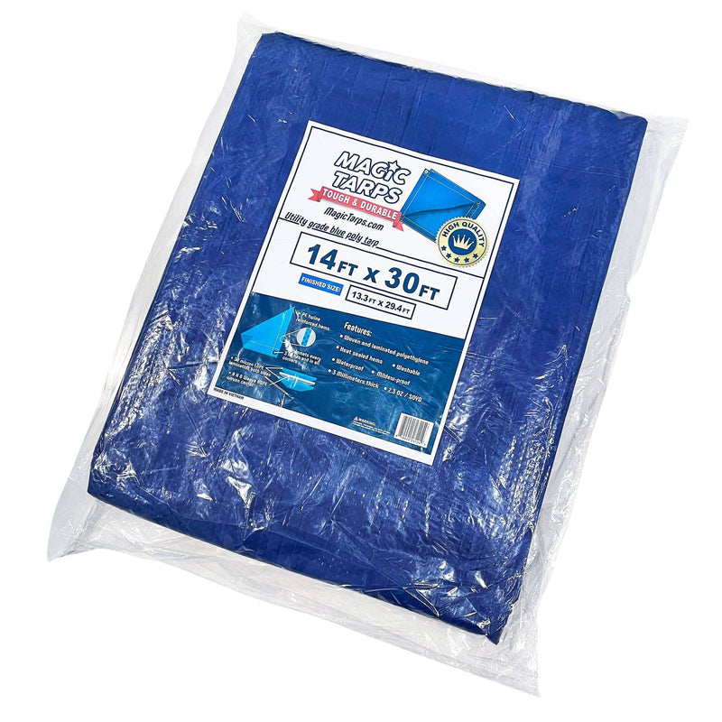 Blue Poly Tarp 14x30