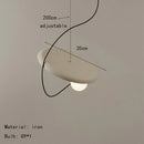 Magnetic Attraction White Metal Pendant Light
