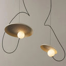 Magnetic Attraction White Metal Pendant Light