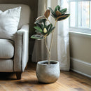 31 Inch Potted Faux Magnolia Tree by Decor Steals