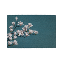 Magnolia Branch - Blue Coir Doormat