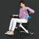 Maidesite 17.5" Wide Seat Lightweight Electric Folding Wheelchair, 500W (SAK33689)