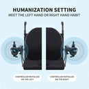 Maidesite 17.5" Wide Seat Lightweight Electric Folding Wheelchair, 500W (SAK33689)