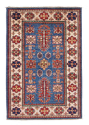 Super Kazak (2'08"x4'00") denim blue/ivory