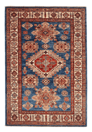 Super Kazak (3'04"x4'10") denim blue/ivory