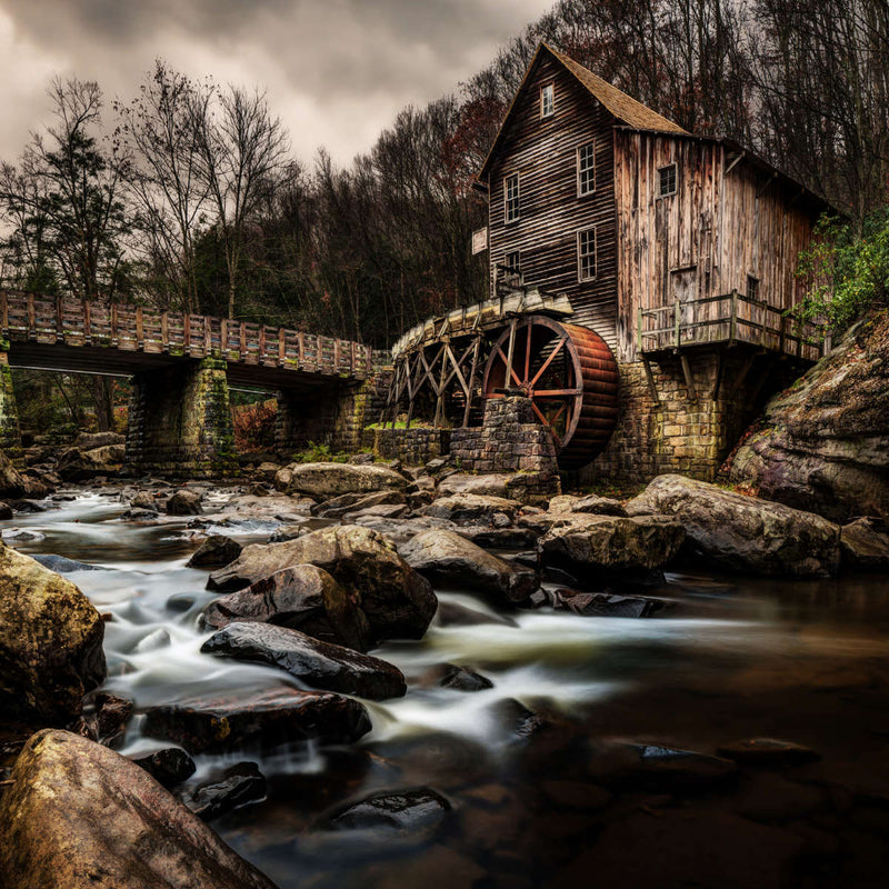 Grist Mill At Babcock Park Wall Art