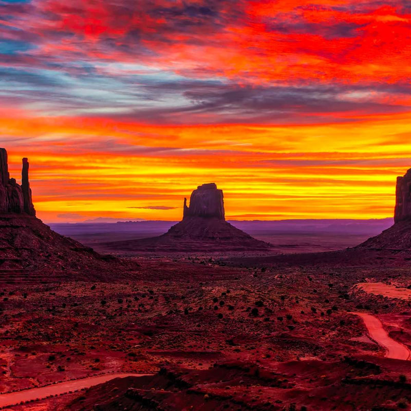 Monument Valley At Sunset Wall Art