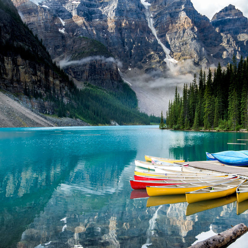 Lake Moraine Kayaks Wall Art