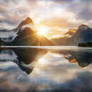 Milford Sound Mountain Sunrise Wall Art