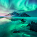 Lofoten Islands Aurora Wall Art
