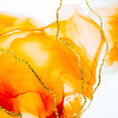 Abstract Orange Spill Wall Art
