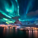 Lofoten Night Northern Lights Wall Art