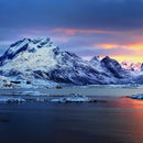 Norway Snowy Mountains Wall Art