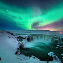 Green Aurora Borealis Wall Art