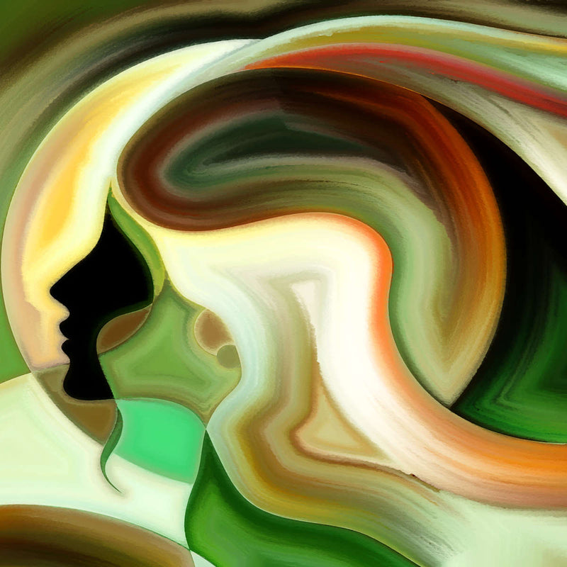 Abstract Woman Wall Art